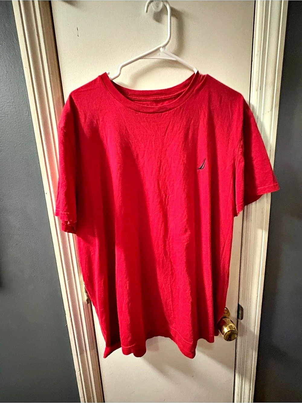 Nautica Men's Cotton Tee in Red Size XL Like New